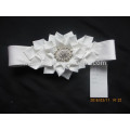 Vente en gros de robe de mariée en strass applique en dentelle en cristal à perles de ceinture de mariage pour décoration